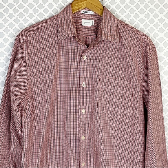 EUC Men’s J. Crew 80’s 2 ply Micro Checkered Shirt - Picture 3 of 8